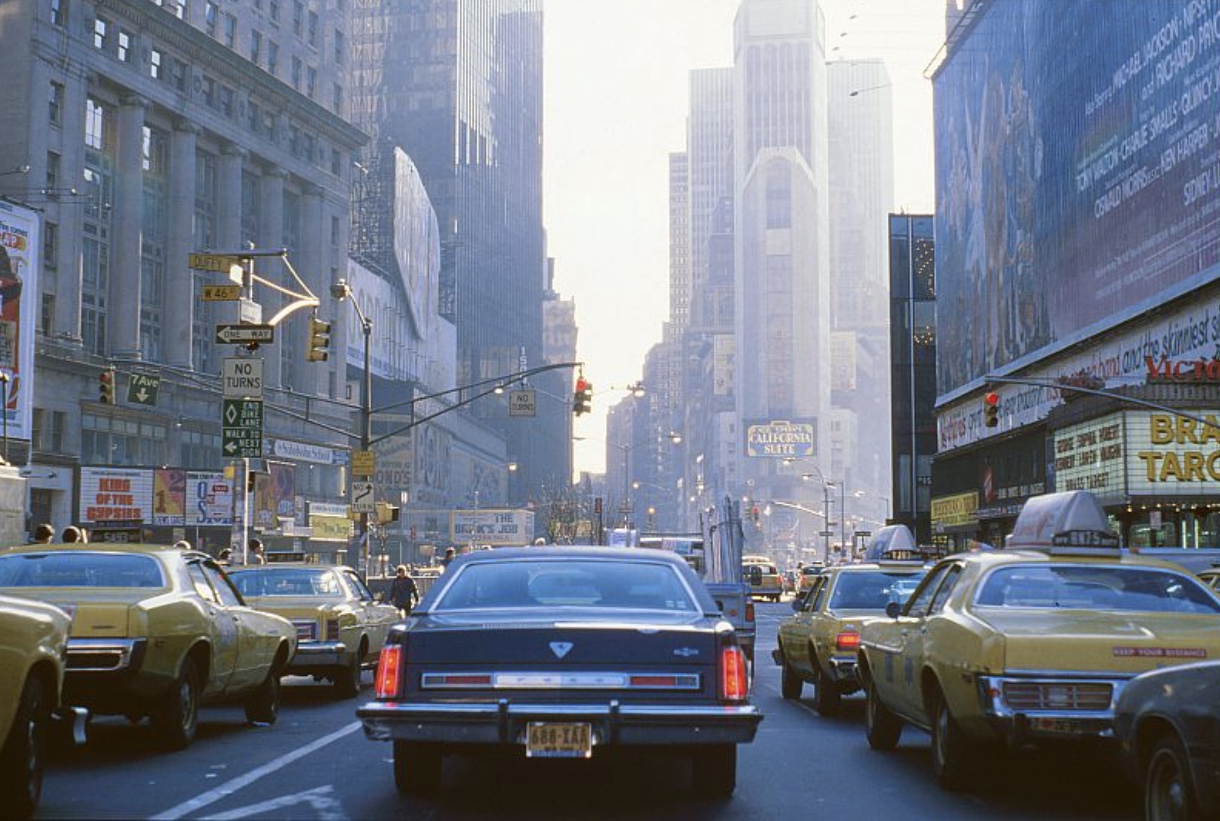 Times Square, New York in December 1978 